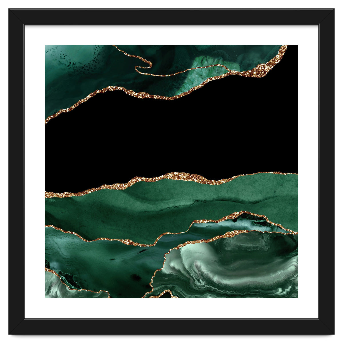 Emerald & Gold Agate Texture 01