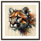 Watercolor Cougar Portrait thumbnail
