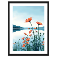 Flower And Lake