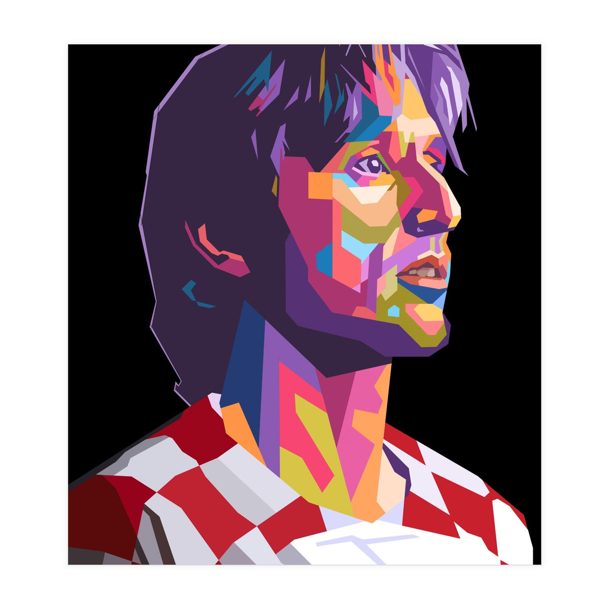 Luka Modric pop art portrait (Print Only)