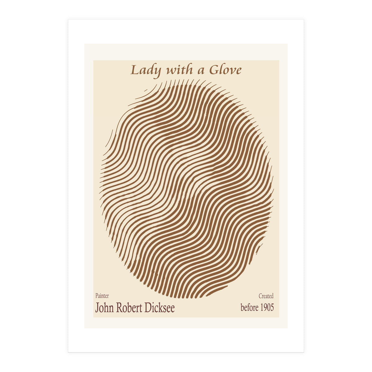 Lady With A Glove – John Robert Dicksee (before 1905) (Print Only)