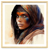 Watercolor Tuareg Woman #9