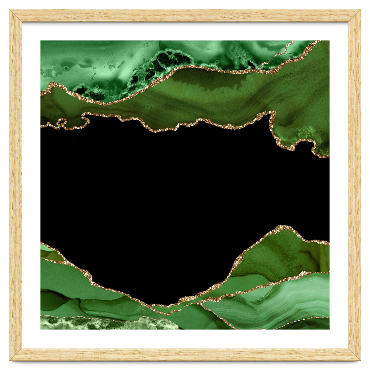 Green & Gold Agate Texture 18