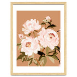 Blush Peony Painting, Floral Wall Art, Neutral Flower Print, Peony Art thumbnail