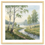 Morning Mist in the Birch Valley thumbnail