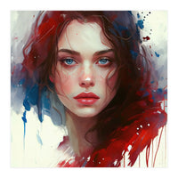 Modern Fairy Tale Blue Eyed Portrait (Print Only)