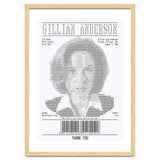 Receipt Art Gillian Anderson thumbnail