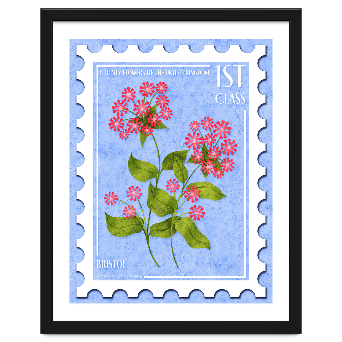 Bristol Maltese Cross Postage Stamp