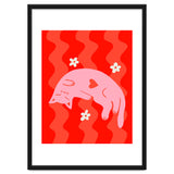 Pink Cat Wavy Background thumbnail