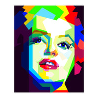 Marilyn Monroe Colorful Illustration Pop Art WPAP (Print Only)