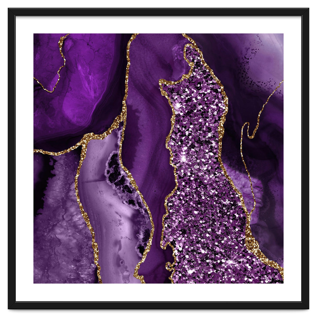 Agate Glitter Ocean Texture 04