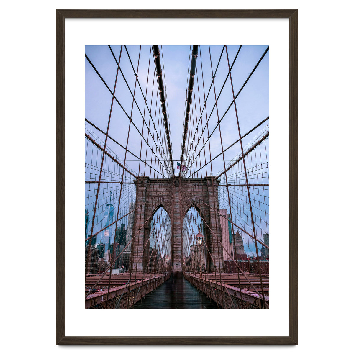Brooklyn Bridge at Dawn, Iconic New York City Photography
