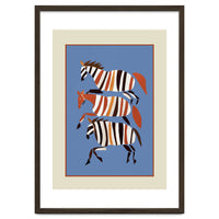 Striped Running Horses
