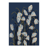 Linocut flower meadow blue (Print Only) thumbnail