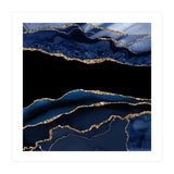 Navy & Gold Agate Texture 11  (Print Only) thumbnail