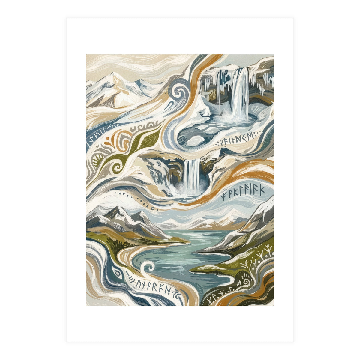 Cascading Nordic Dreams (Print Only)