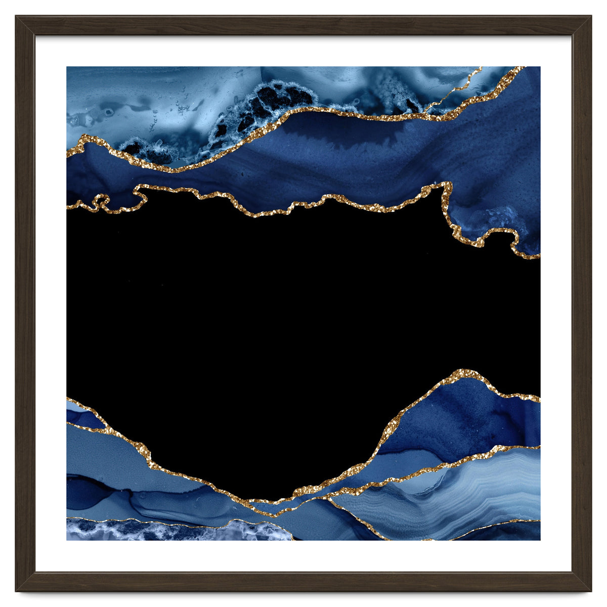 Navy & Gold Agate Texture 18