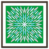 Petal Burst - green, blue, beige thumbnail