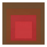 JOSEF ALBERS - HOMAGE TO THE SQUARE, RED, BROWN  (Print Only) thumbnail