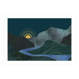 Abstract Landscape Sunrise (Print Only) thumbnail