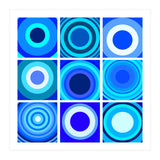 Circles & Rectangles Alt Blue 3 X 3: 4 (Print Only) thumbnail