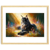 Majestic Lynx In Blooming Meadow thumbnail