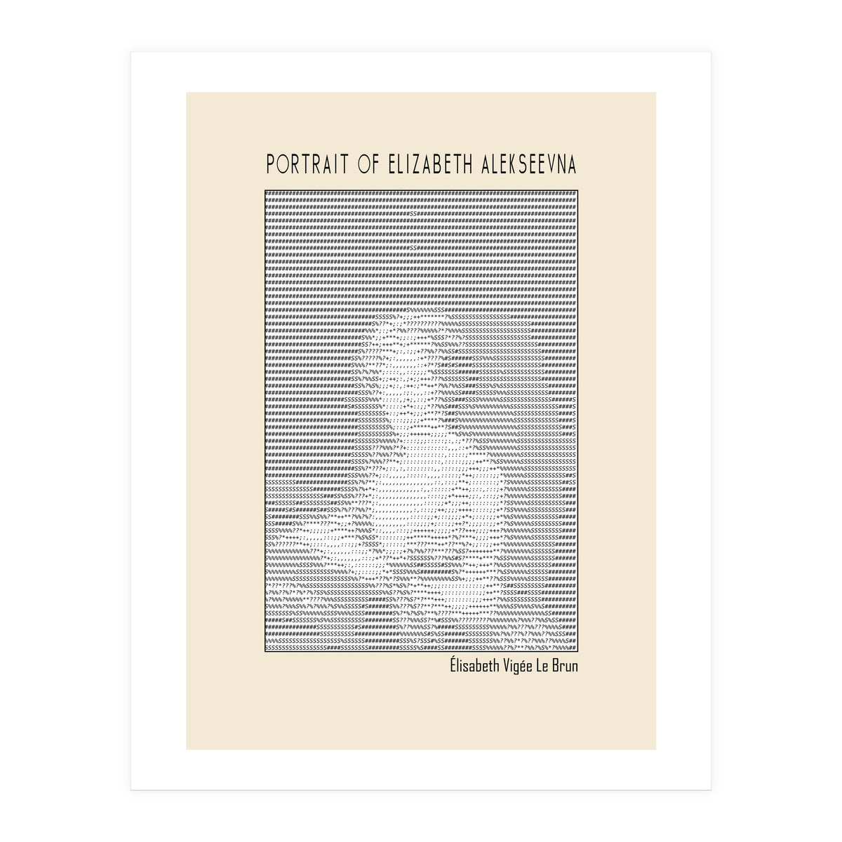 Portrait Of Elizabeth Alekseevna Wife Emperor Alexander I (Print Only)