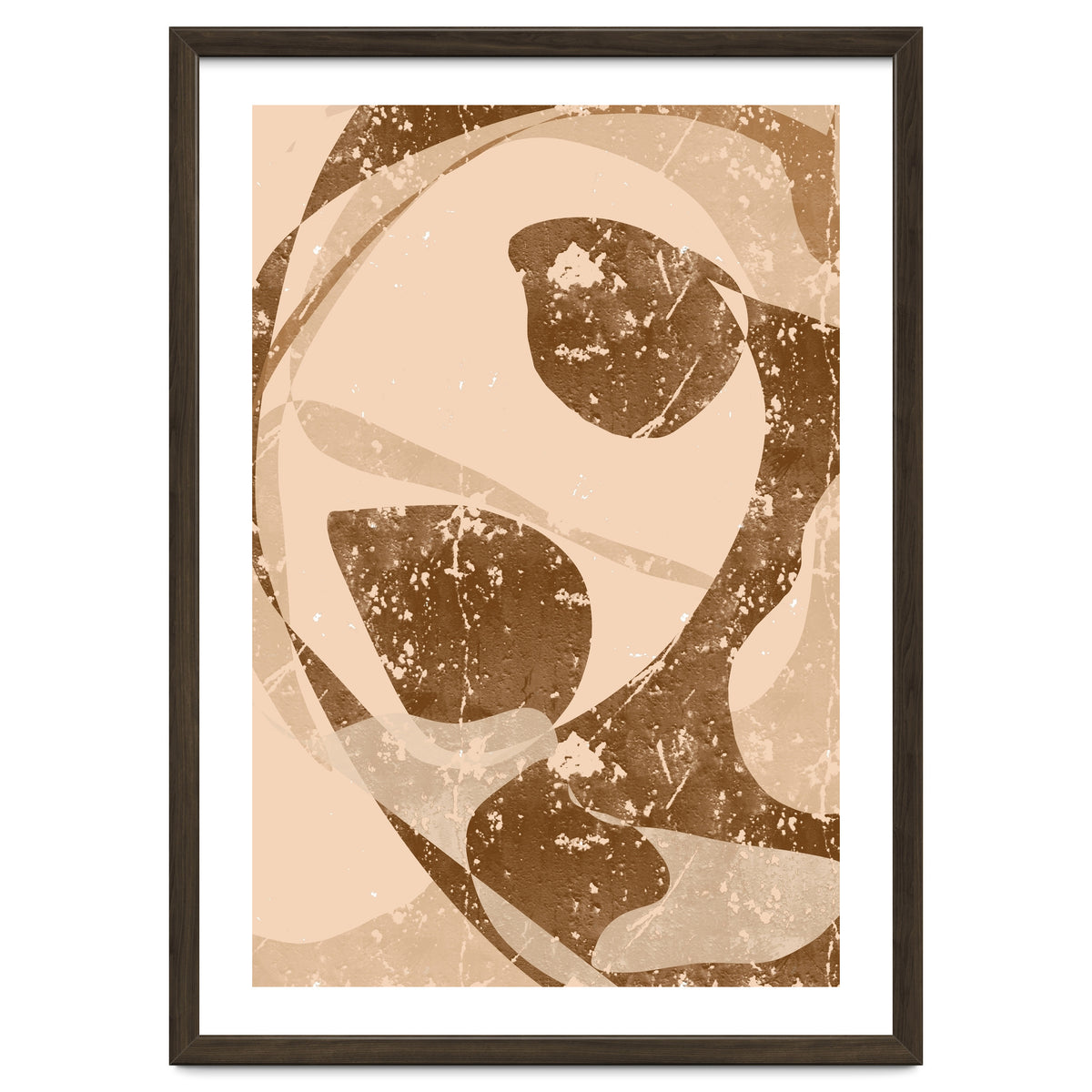 Abstract Brown Scratch