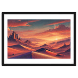 Vintage Chile, Atacama Desert Sunset Poster thumbnail