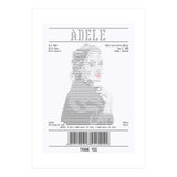 Receipt Art Adele (Print Only) thumbnail