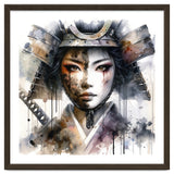 Ink Veil Asian Warrior Woman Portrait thumbnail