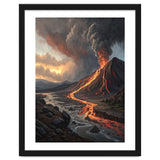 Dramatic Volcanic Eruption Landscape Art thumbnail