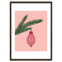 Christmas Globe with tree branch