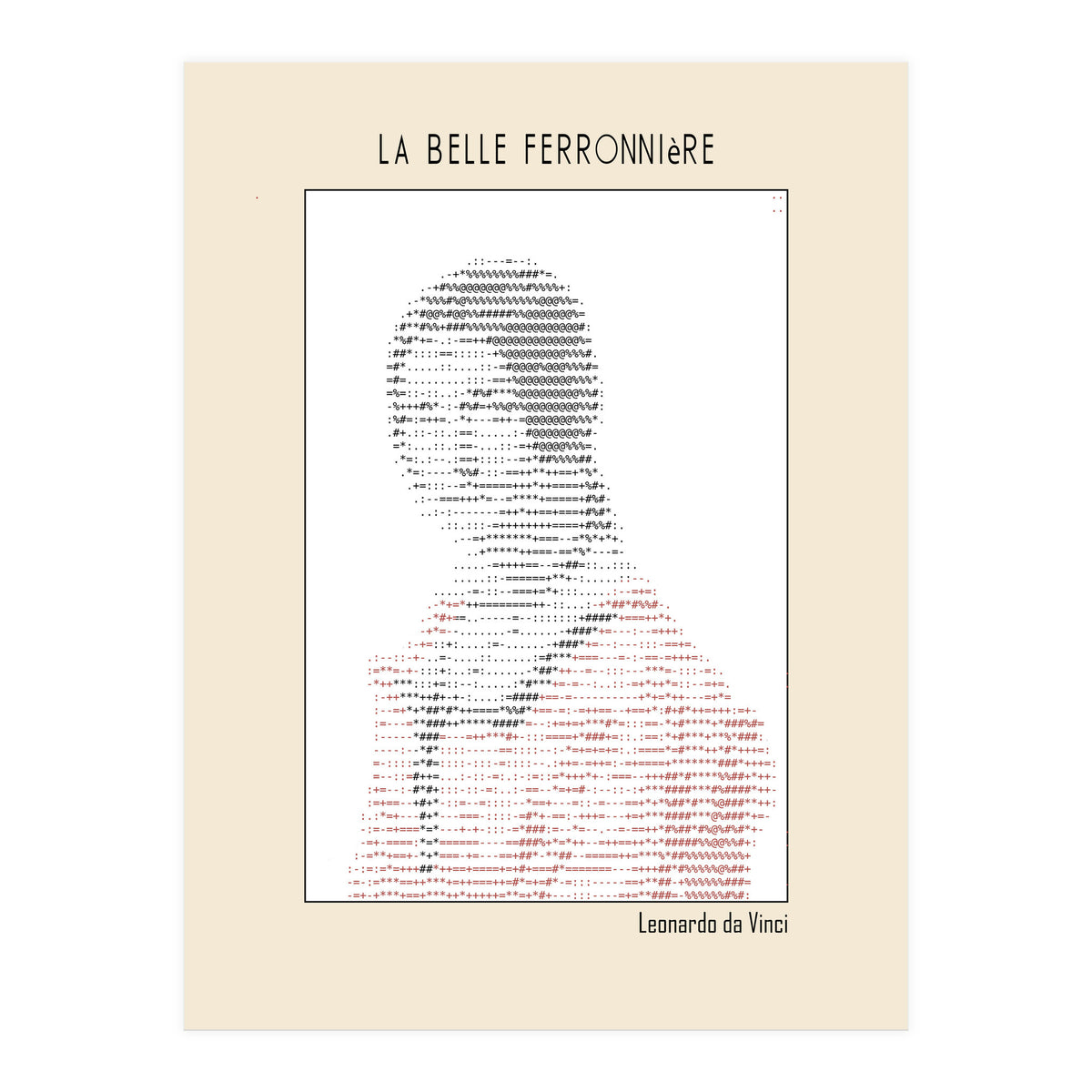 La Belle Ferronnière (portrait Of A Lady From The Court Of Milan) (Print Only)