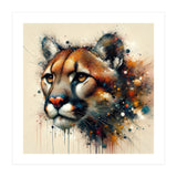 Watercolor Cougar Portrait (Print Only) thumbnail