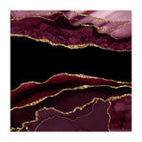 Burgundy & Gold Agate Texture 11 (Print Only) thumbnail