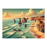 Vintage Australia, Great Ocean Road Poster (Print Only) thumbnail