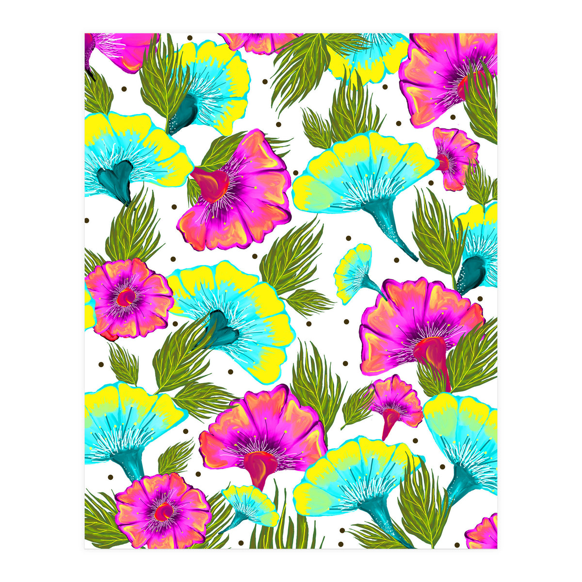 Ecstatic Floral #society6 #decor #buyart  (Print Only)
