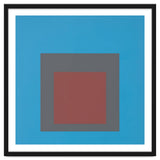 JOSEF ALBERS - HOMAGE TO THE SQUARE, BLUE, DARK RED thumbnail