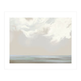 Abstract muted sea and clouds oil painting  (Print Only) thumbnail