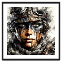 Warrior Woman With Aviator Goggles