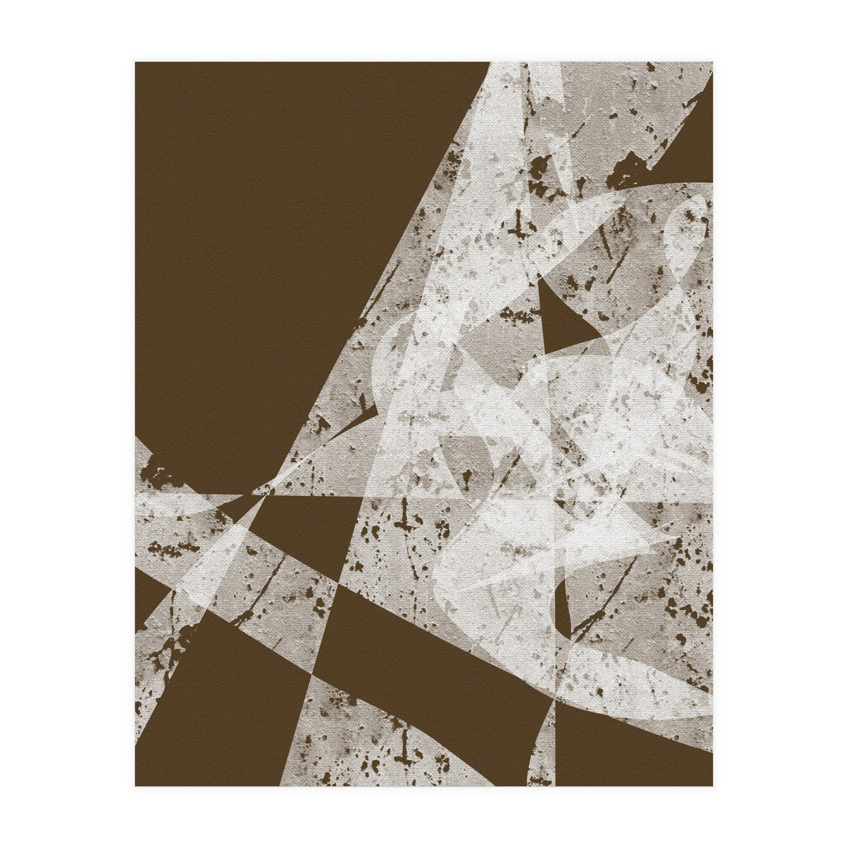 Abstract White Scratch (Print Only)