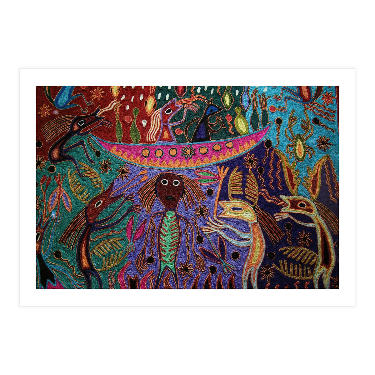 Mexico.Mexico city.National Museum of Anthropology. Huichol art. (Print Only)