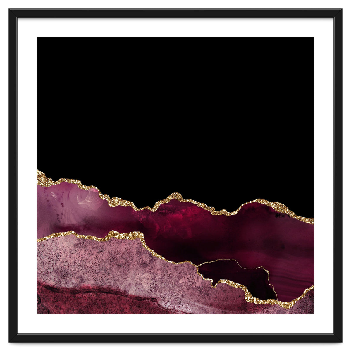 Burgundy & Gold Agate Texture 10