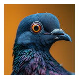 Close Up Of A Pigeon's Head And Neck (Print Only) thumbnail