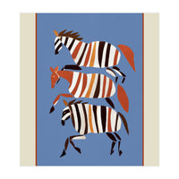 Striped Running Horses (Print Only)