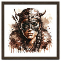 Modern Viking Woman Portrait