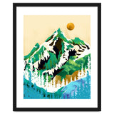 Grass Is Greener Wherever It Is Loved Positivity Nature Landscape Snow, Winter Mountains Painting Forest, Wild Travel Adventure thumbnail