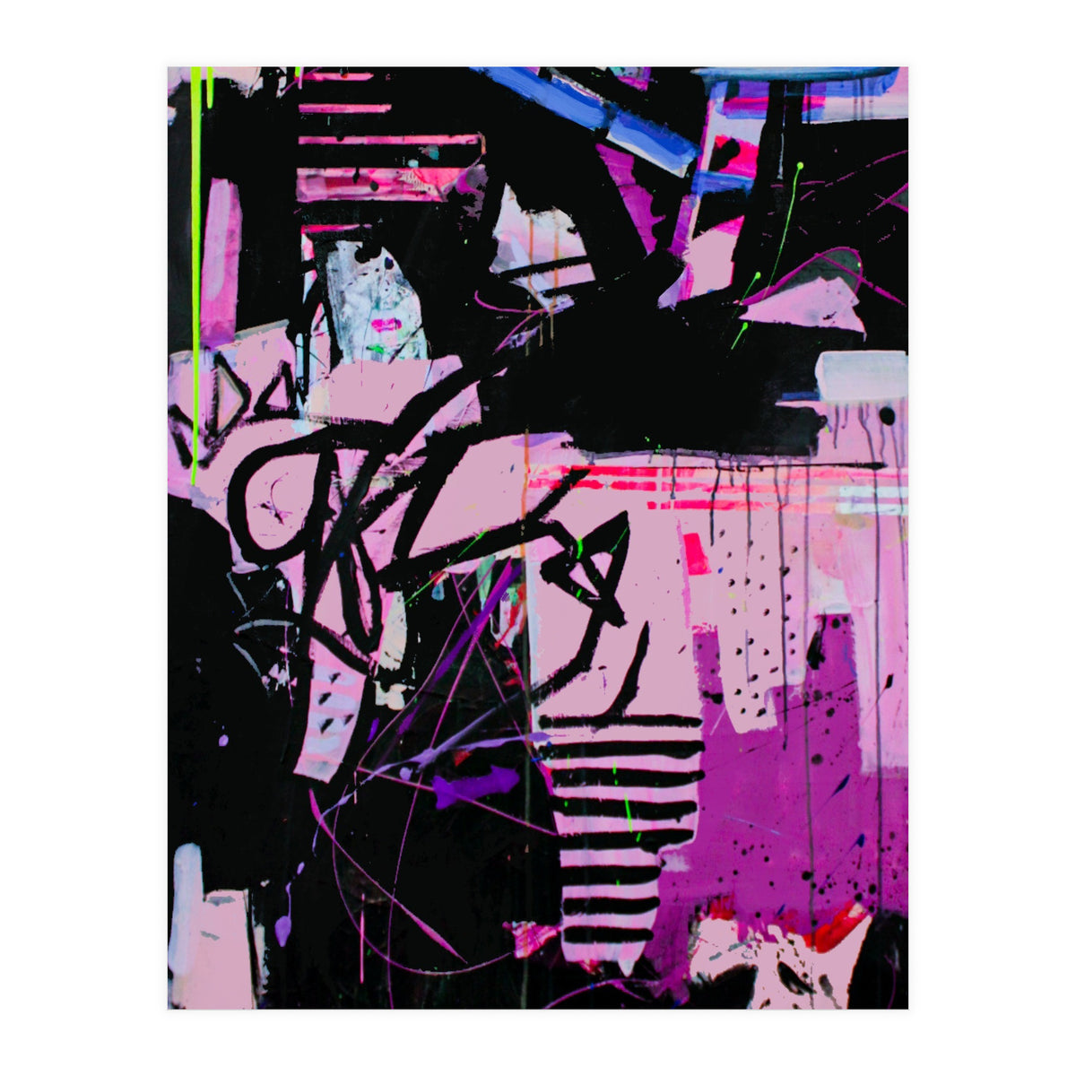 Wild Child Abstract Acrylic Colorful Arthaus Michelle Williams (Print Only)