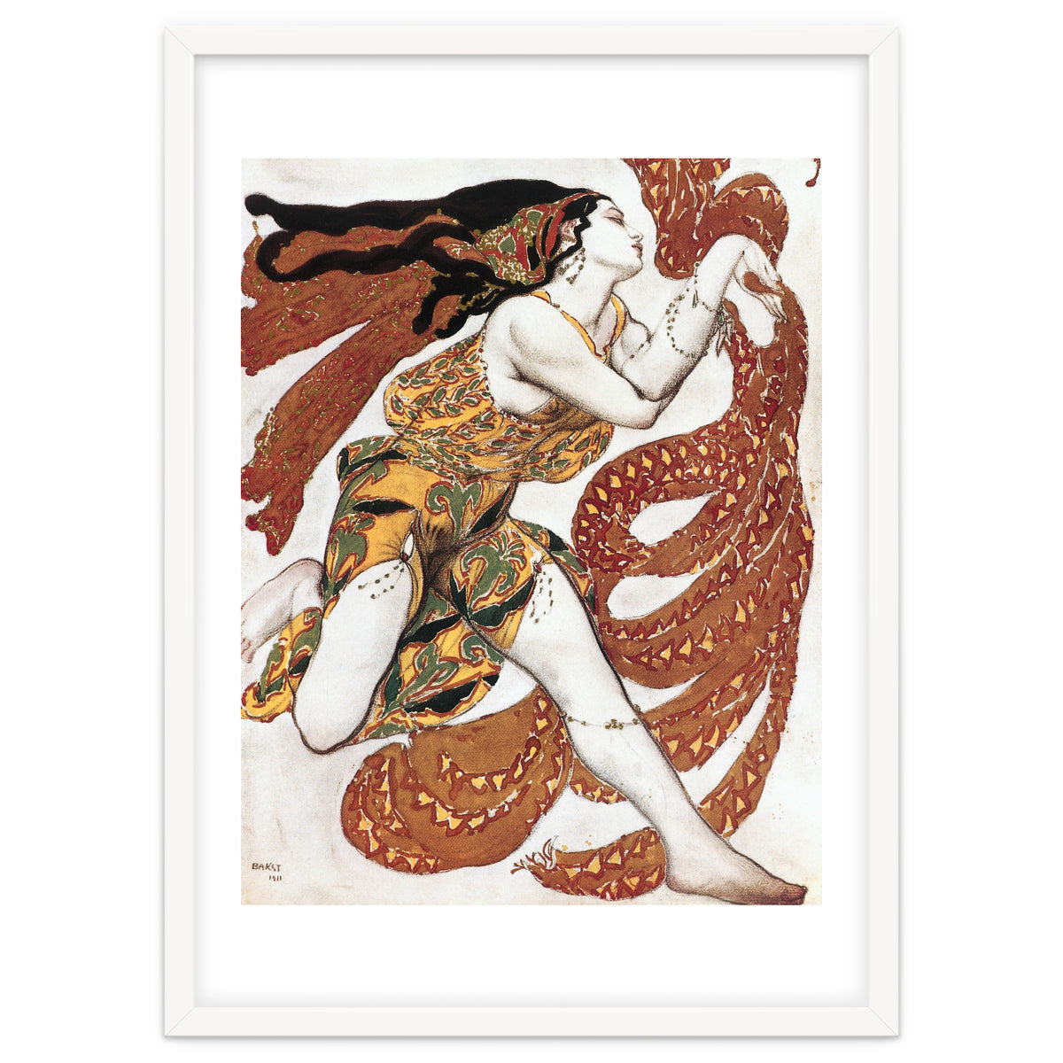 Costume sketch for a Bacchante, from the ballet &quot; Narcissus&quot.